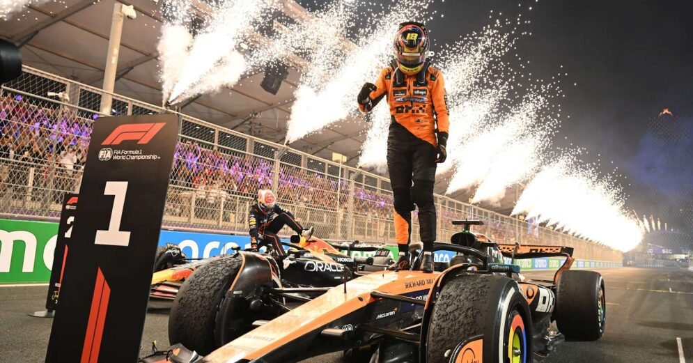 Oscar Piastri won the 2025 F1 Saudi Arabian Grand Prix at the Jeddah Corniche Circuit, securing his third victory of the season.